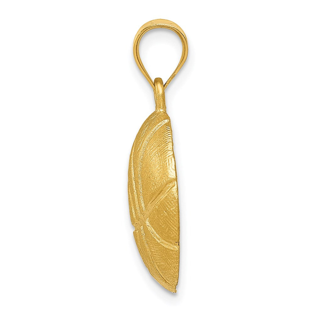 14k Yellow Gold 17 mm Basketball Charm (3.25 grams)