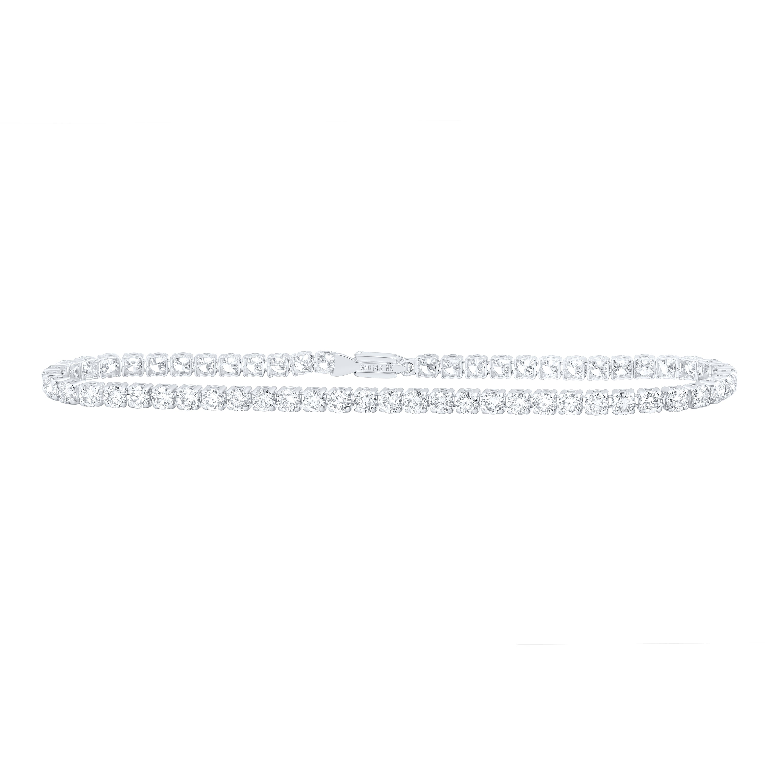 14Kt Gold 5Ctw-Dia Nk Tennis Bracelet (7 Inch)