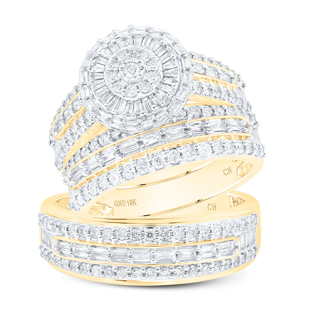 1 3/4Ctw-Nat Dia Cn Fashion Trio Set (11.6 grams)