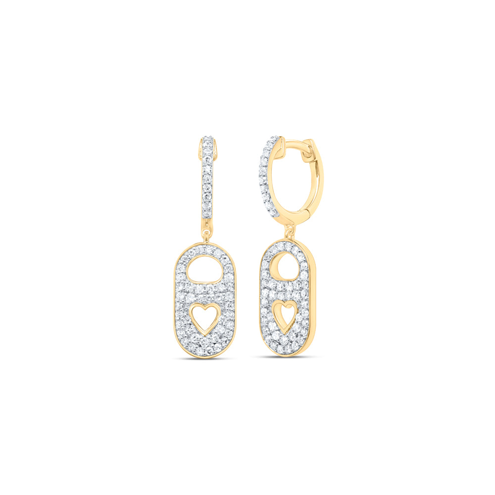 10Kt Gold 1/2Ctw-Dia Cn Fashion Dangling Earring