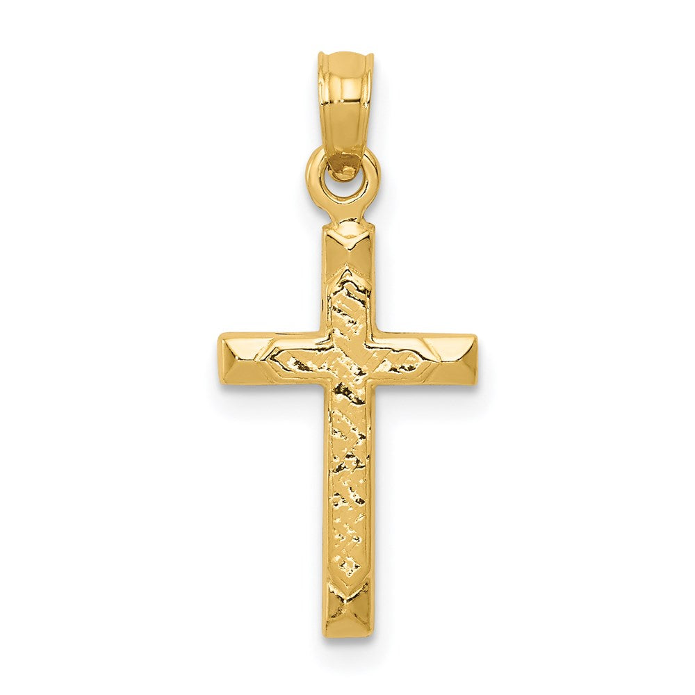 14k Yellow Gold 11 mm Cross Pendant (0.89 grams)