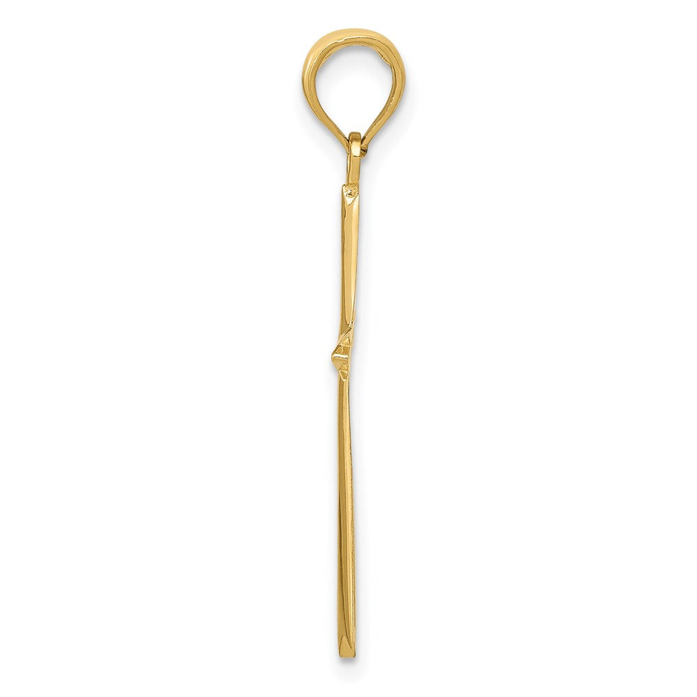 14k Yellow Gold 16 mm Cross Pendant (0.65 grams)