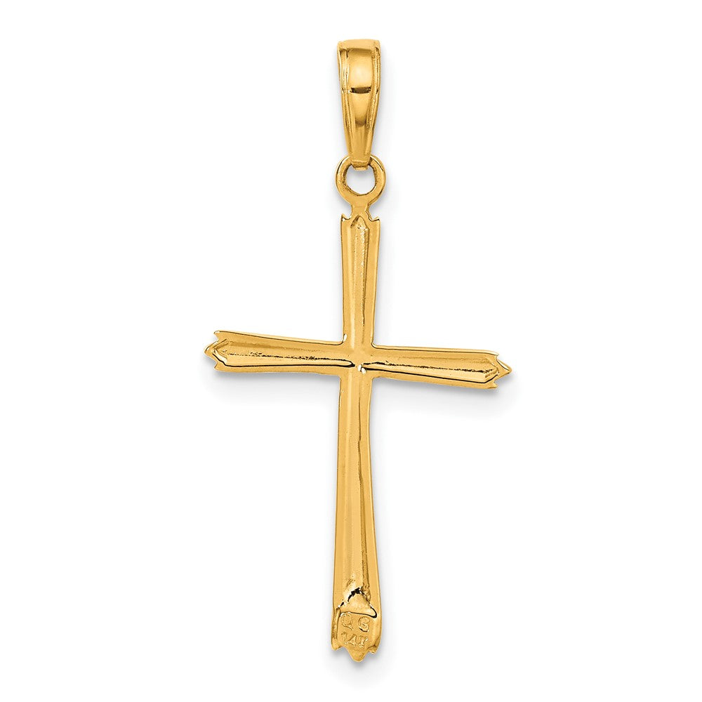 14k Yellow Gold 16 mm Cross Pendant (0.65 grams)