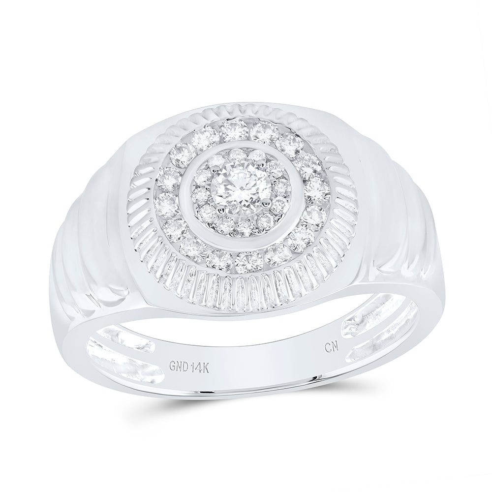 1/2Ctw-Dia Cn Fashion Mens Ring (5.54 grams)