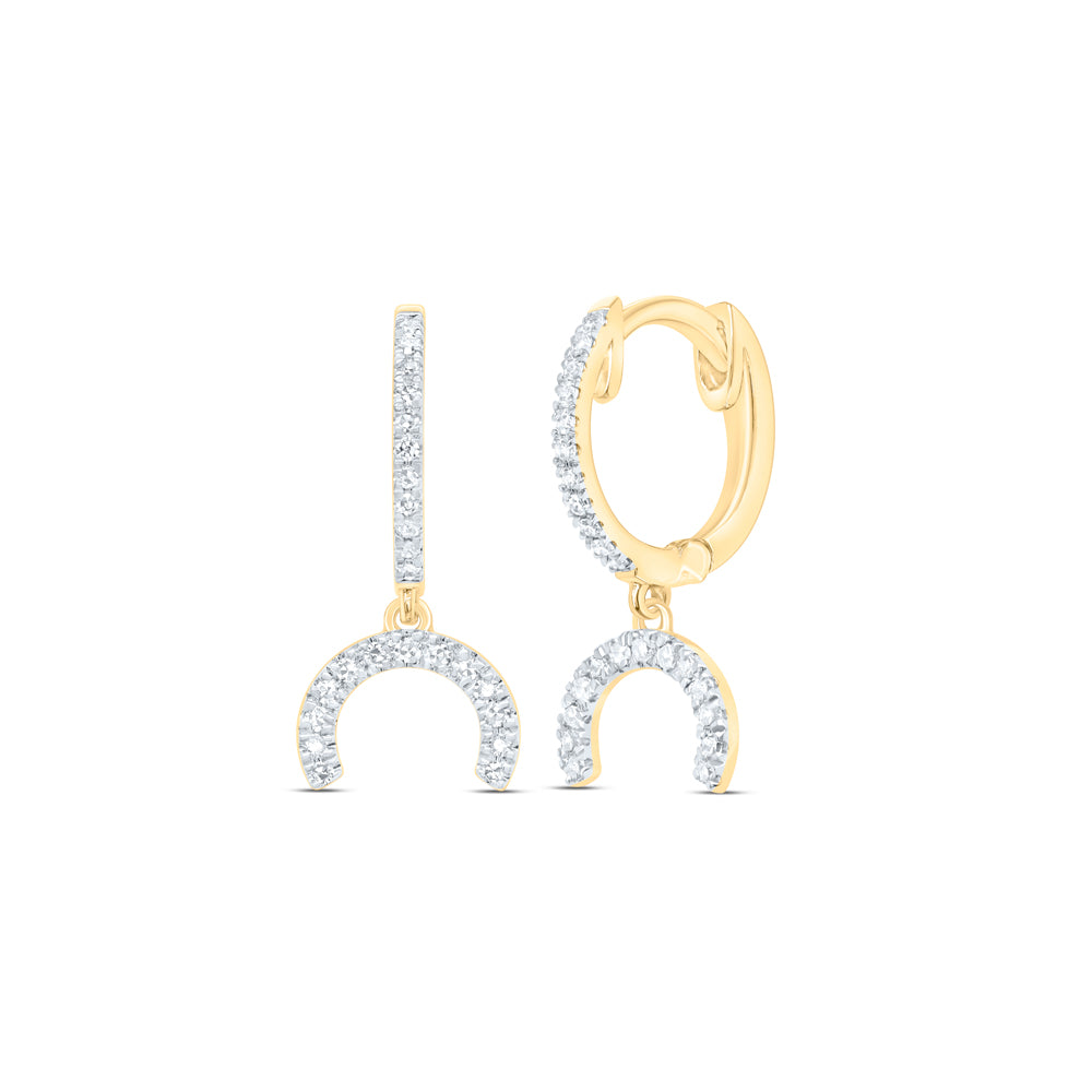 10Kt Gold 1/6Ctw-Dia Cn Fashion Dangling Earring