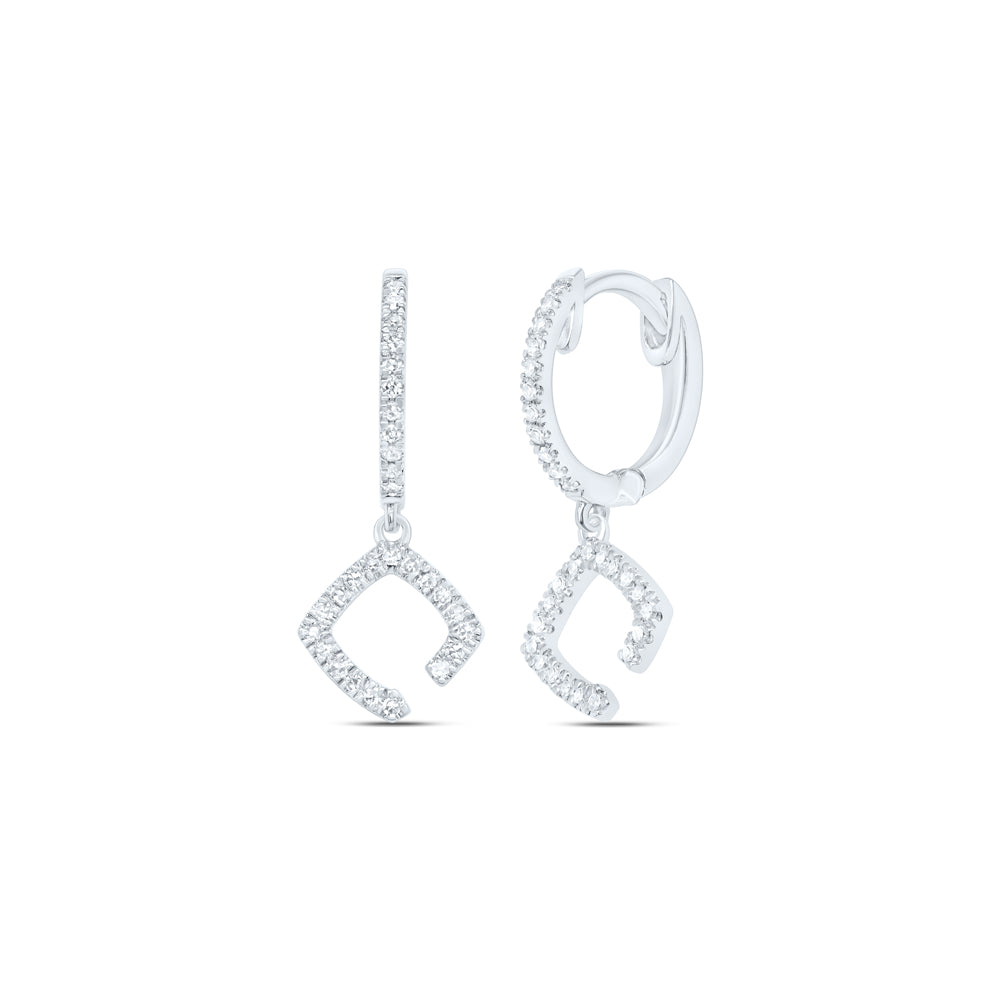 10Kt Gold 1/6Ctw-Dia Cn Fashion Dangling Earring