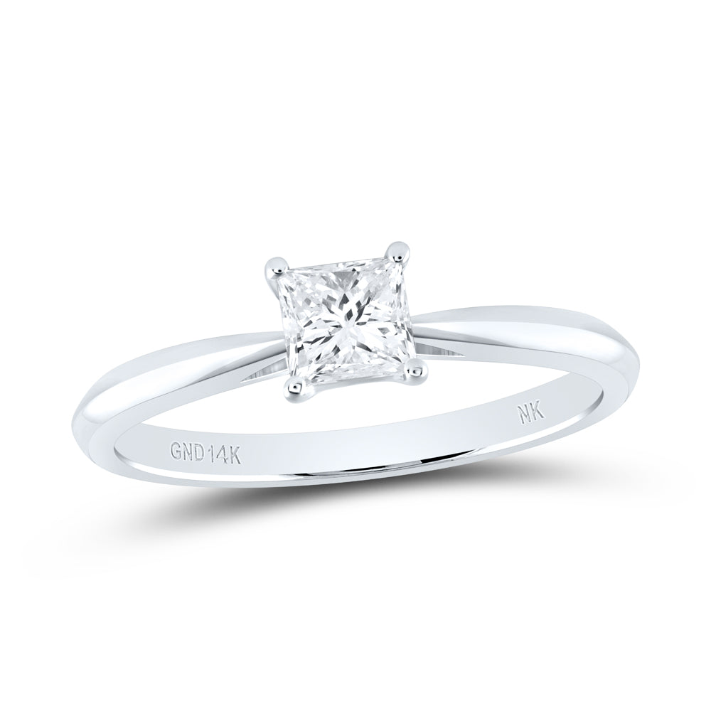 1Ct-Dia Si Ij Princess Solitaire Ring (2.78 grams)