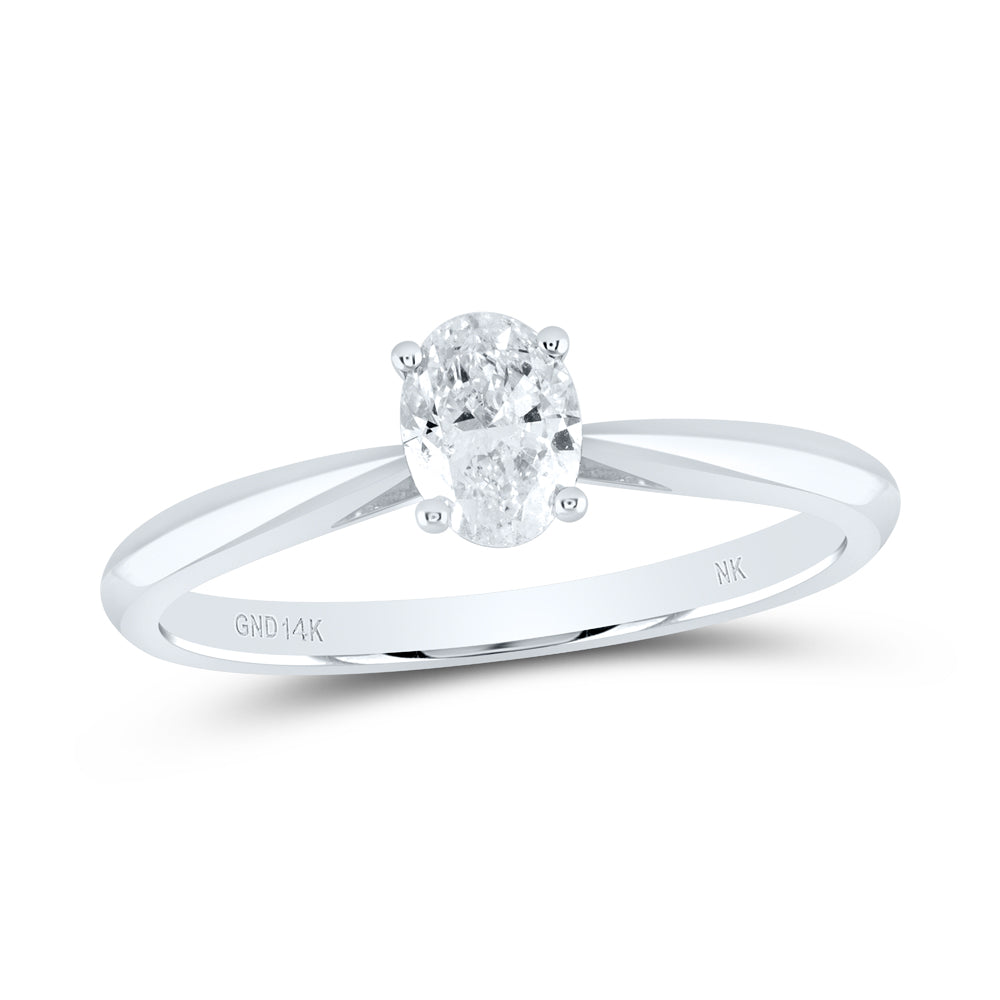 1Ct-Dia Si Ij Oval Solitaire  Ring  (2.74 grams)
