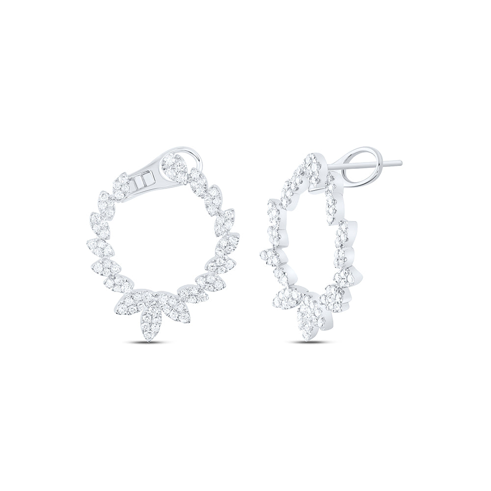 14Kt Gold 1 5/8Ctw-Dia Ana M Fashion Earring