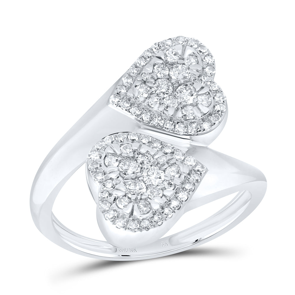 1/2Ctw-Dia Nk Fashion Heart Ring (3.05 grams)