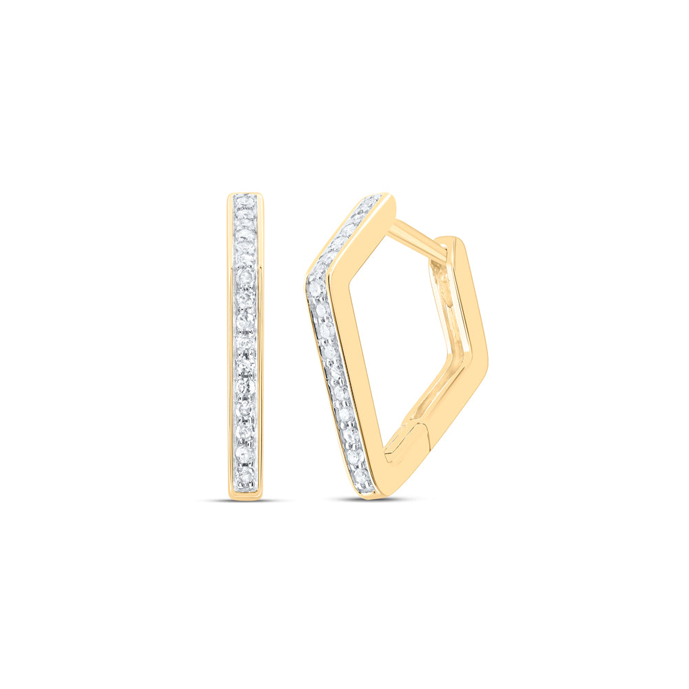 10Kt Gold 1/6Ctw-Dia P1 Gift Hoops Huggies Earring