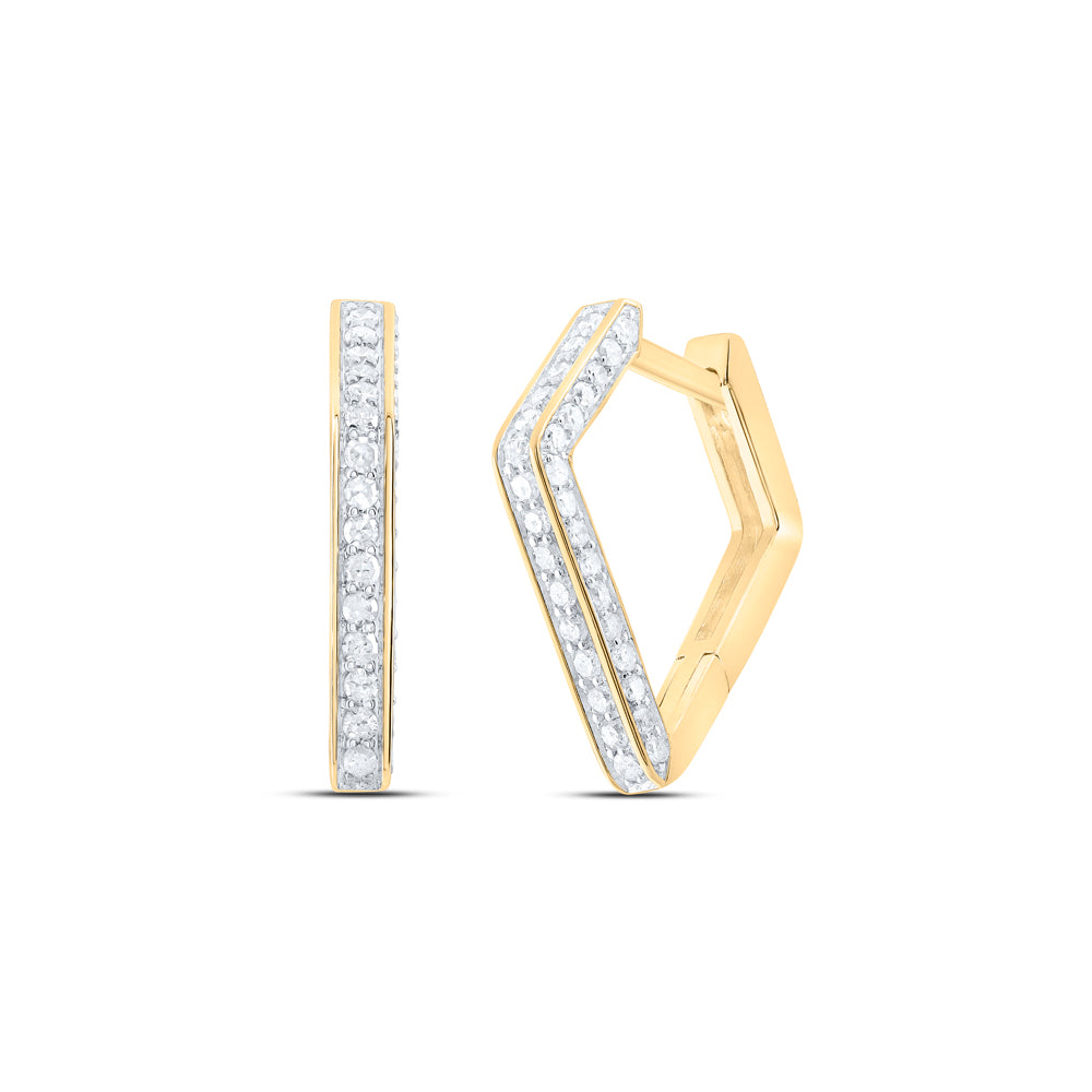 10Kt Gold 1/3Ctw-Dia P1 Gift Hoops Huggies Earring