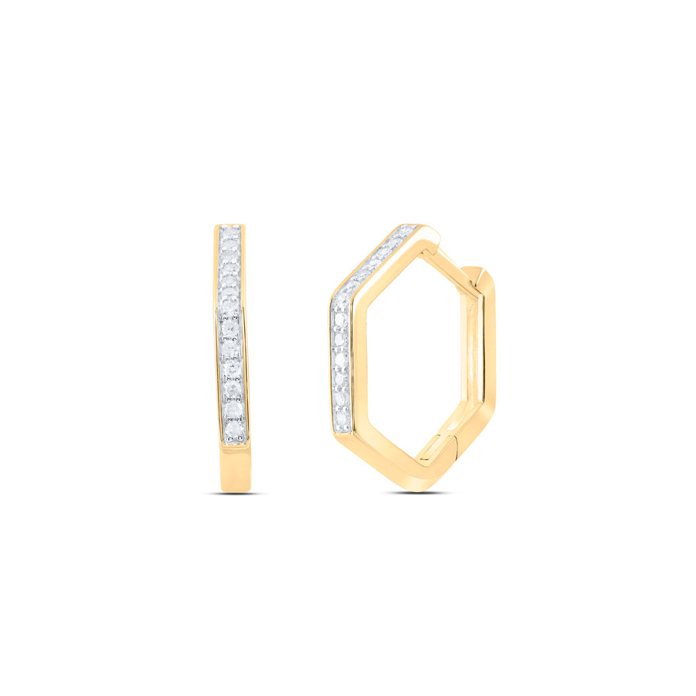 10Kt Gold 1/5Ctw-Dia P1 Gift Hoops Huggies Earring