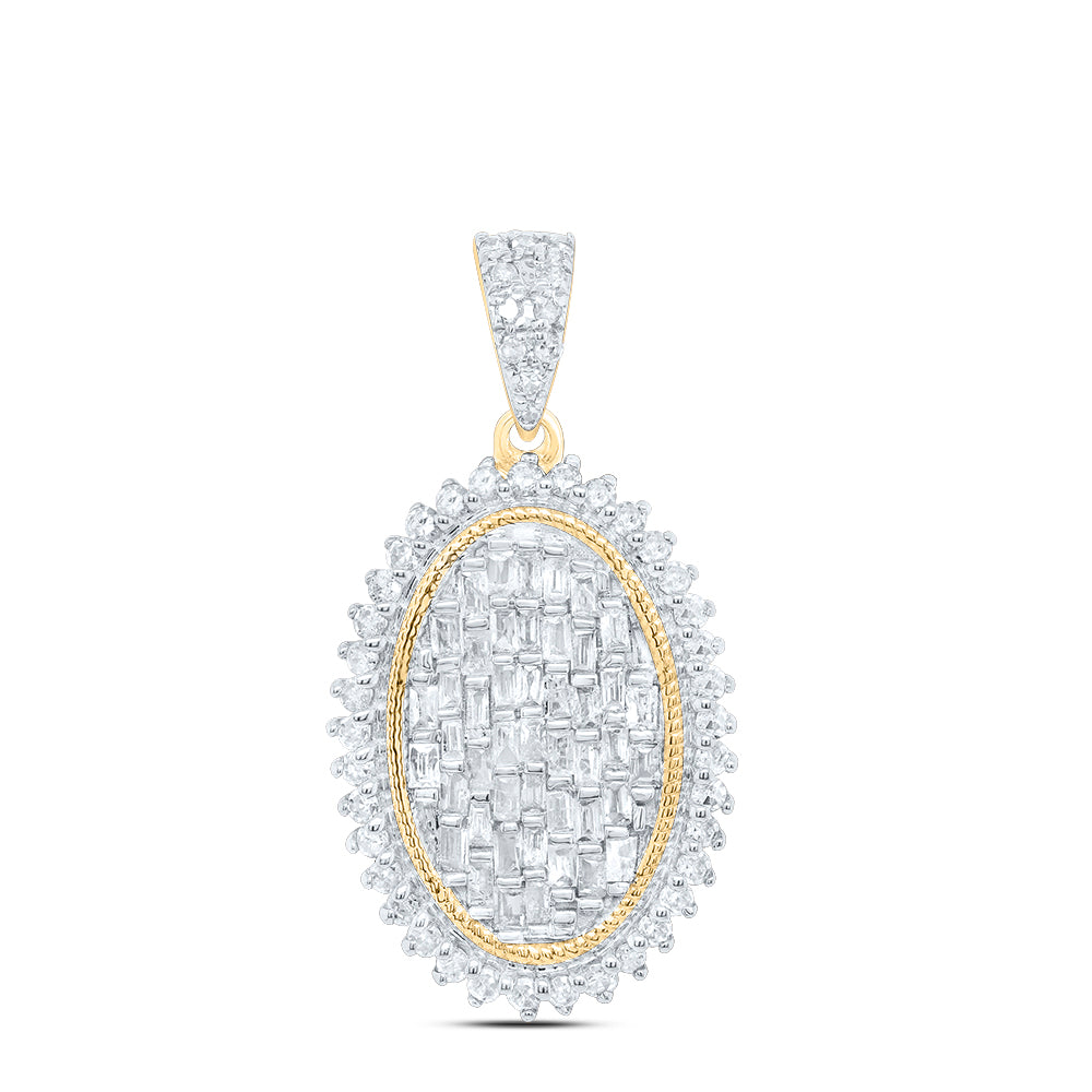 10Kt Gold 1/2Ctw-Dia P1 Gift Oval Pendant