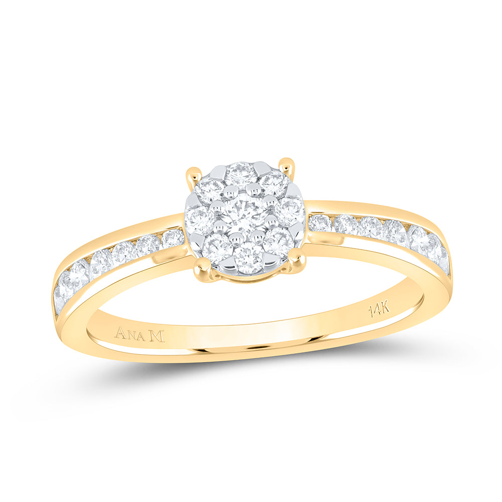 1/2Ctw-Nat Dia Ana M Fashion Ring (2.55 grams)