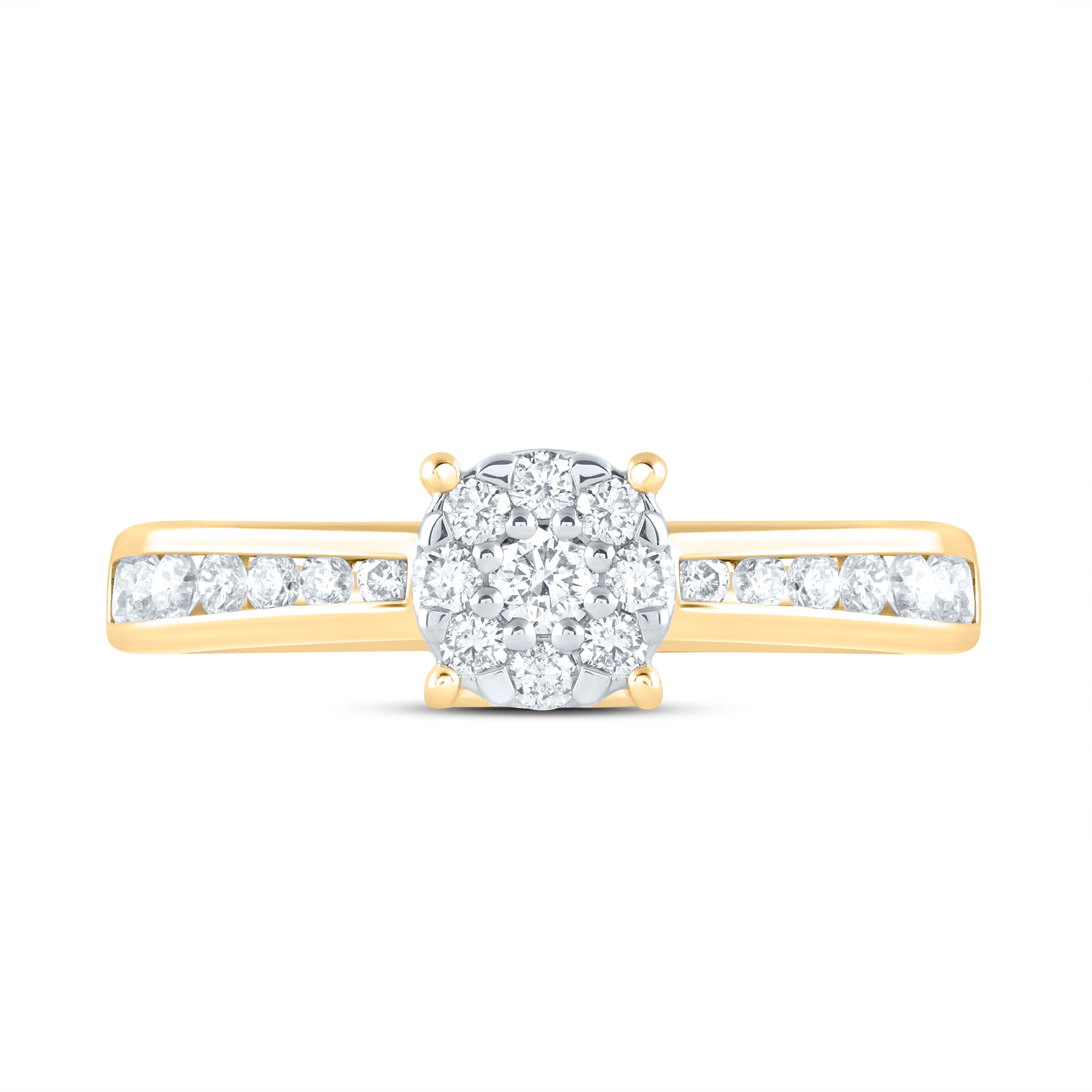 1/2Ctw-Nat Dia Ana M Fashion Ring (2.55 grams)