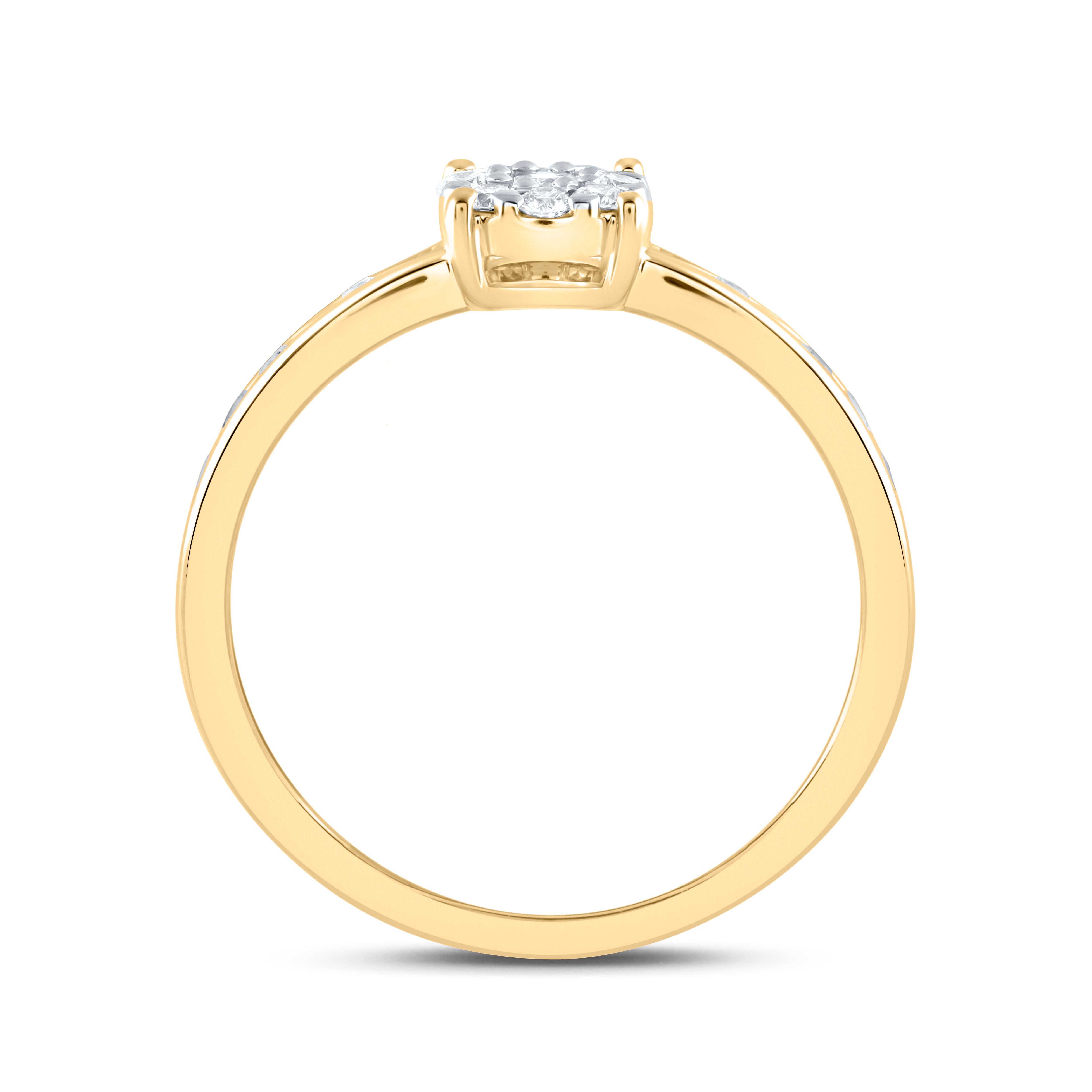 1/2Ctw-Nat Dia Ana M Fashion Ring (2.55 grams)