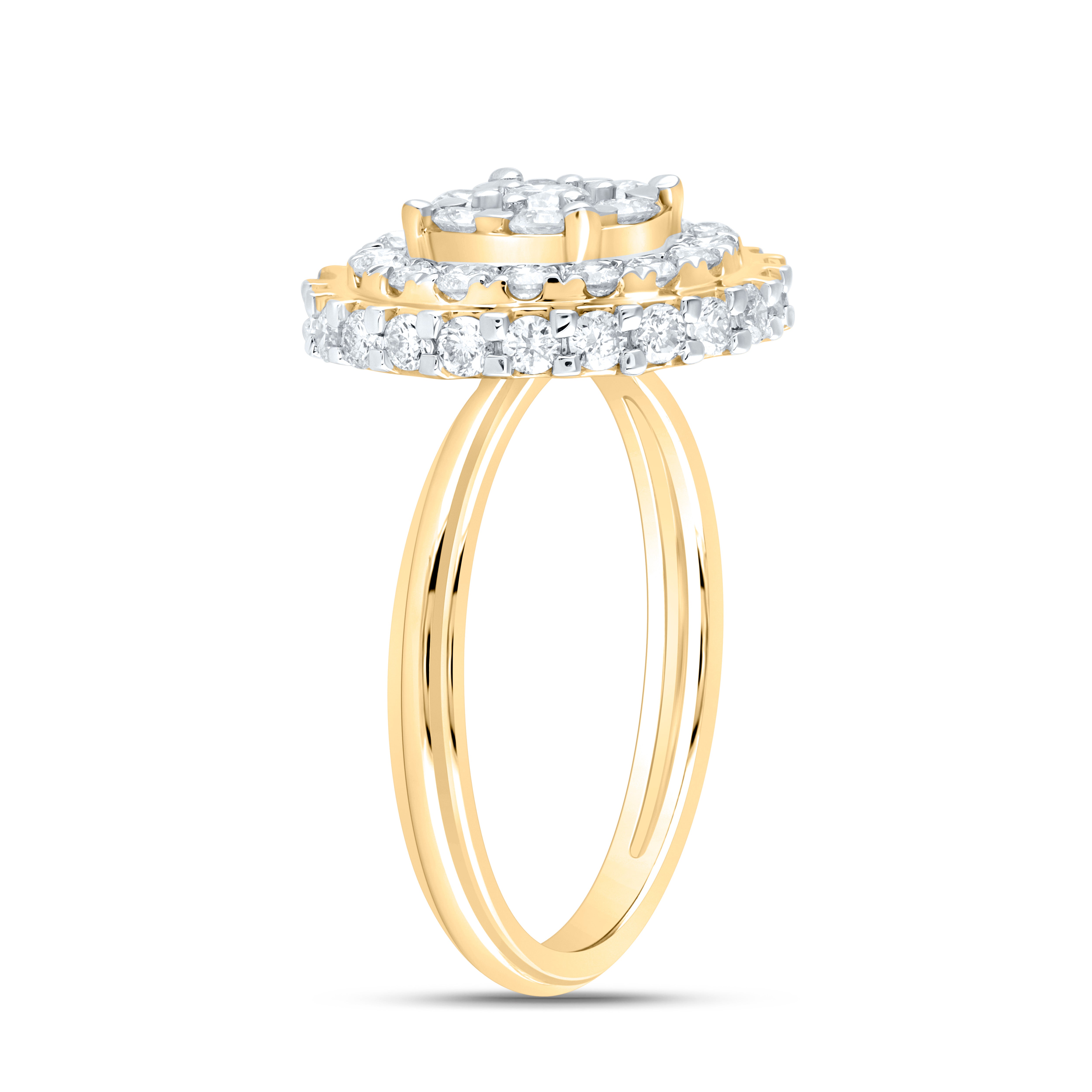 1 1/5Ctw-Nat Dia Ana M Fashion Ring (3.69 grams)