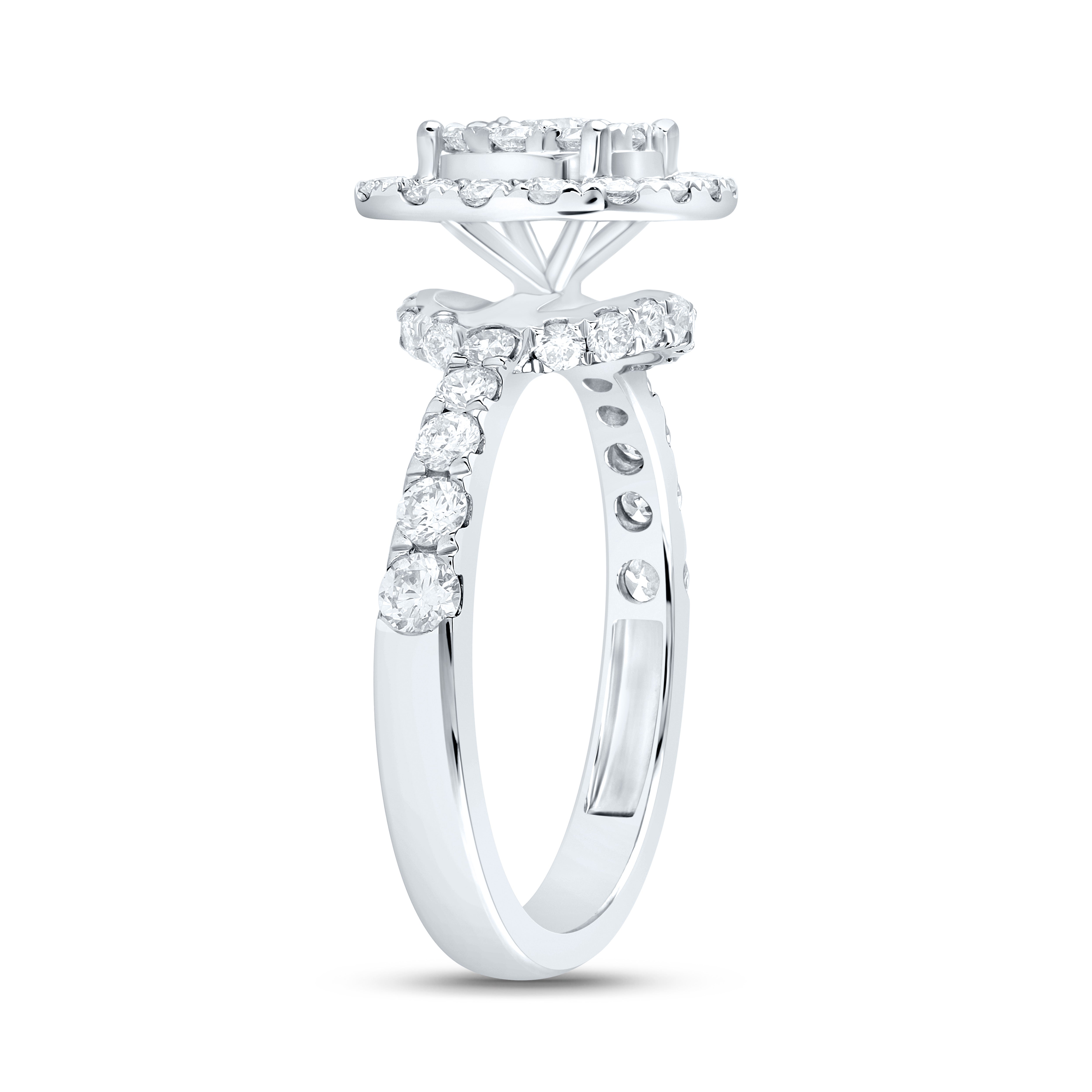 1 1/5Ctw-Nat Dia Ana M Fashion Ring (3.29 grams)