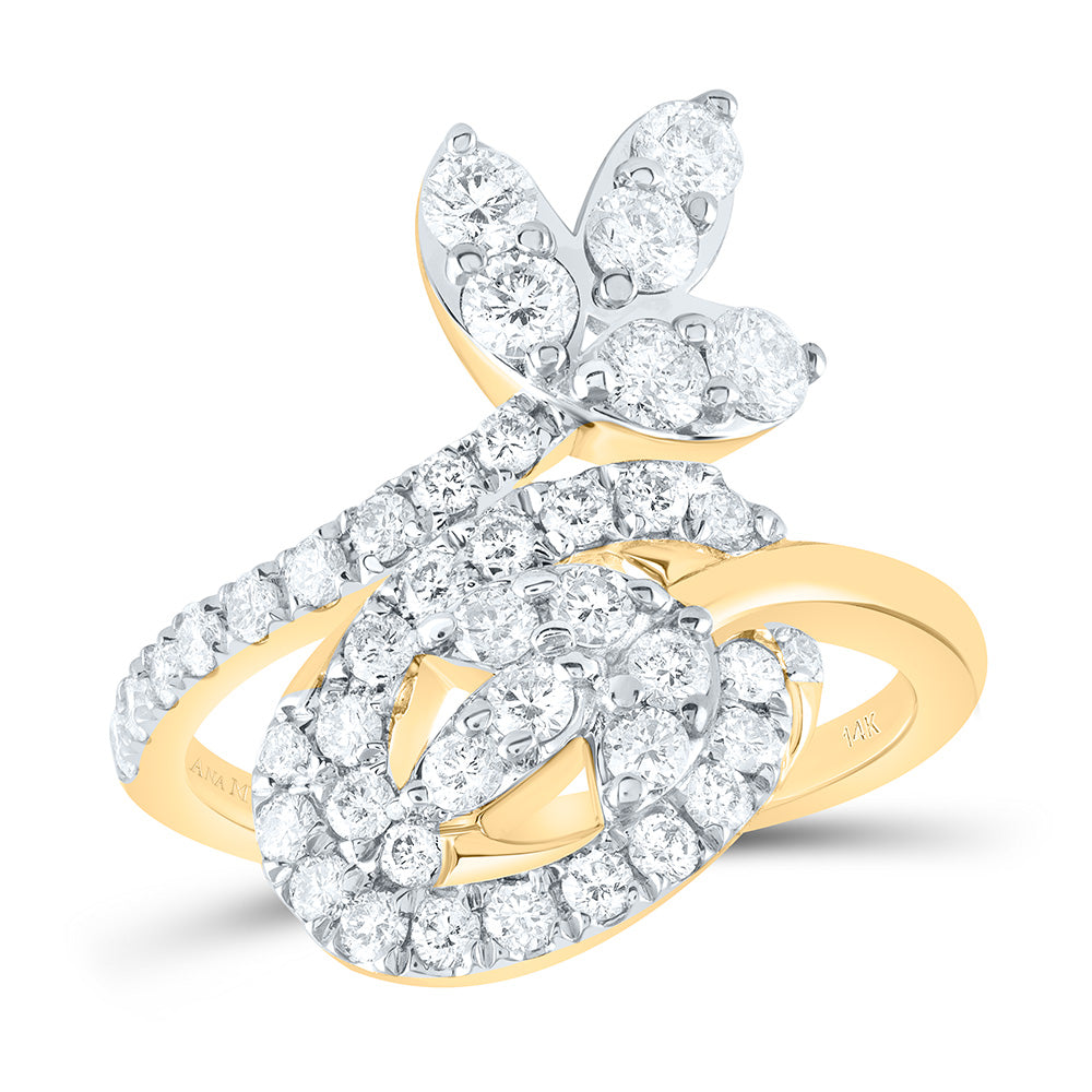 1 1/4Ctw-Nat Dia Ana M Fashion Ring (4.9 grams)