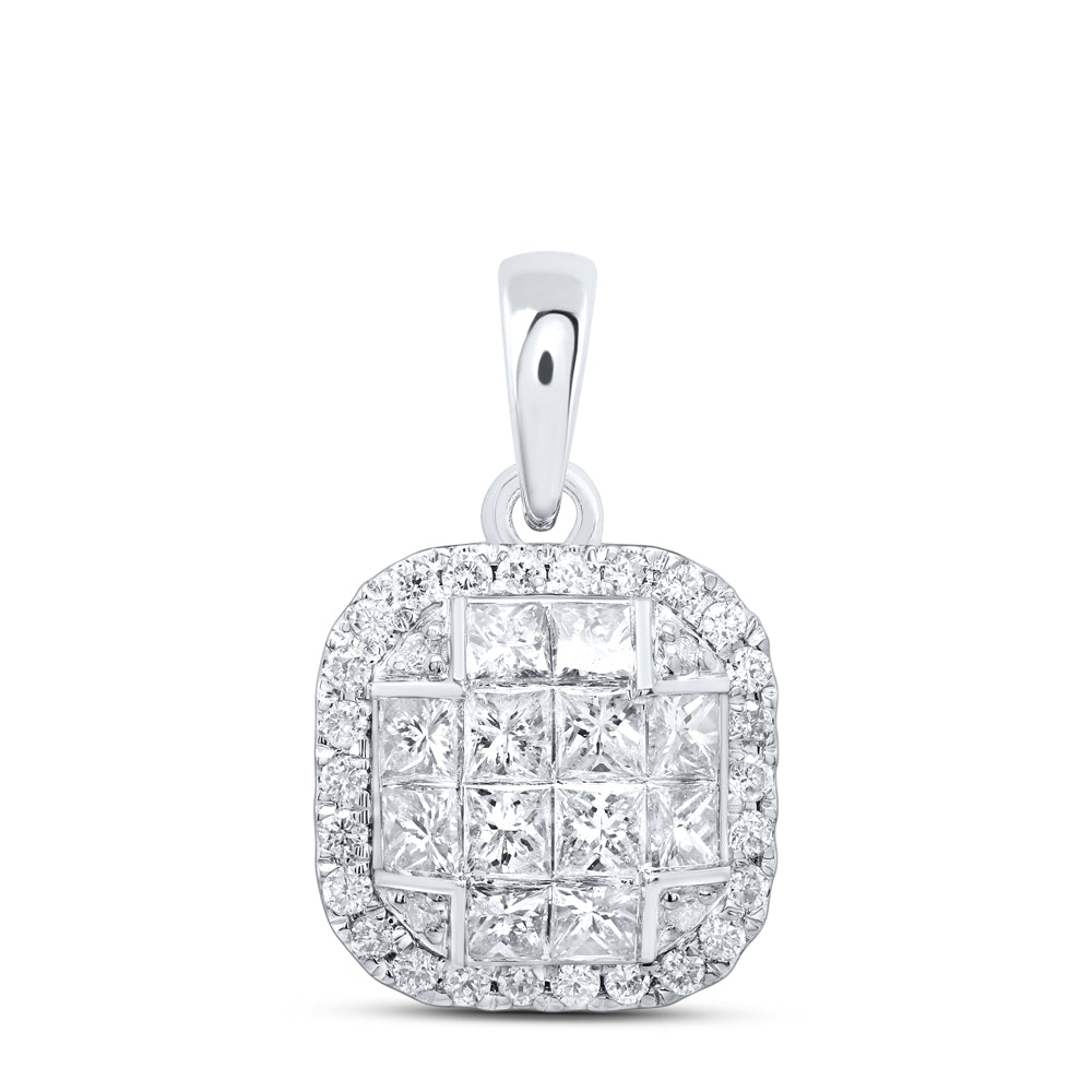 7/8Ctw-Diamond Fashion Cushion Pendant (1.928 grams)