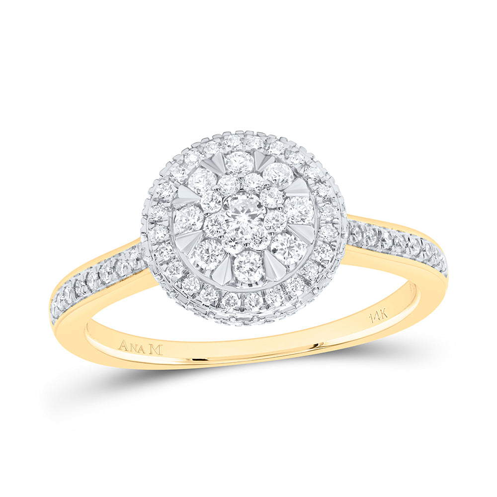 1/2Ctw-Dia Ana M Fashion Round Ring (3.06 grams)