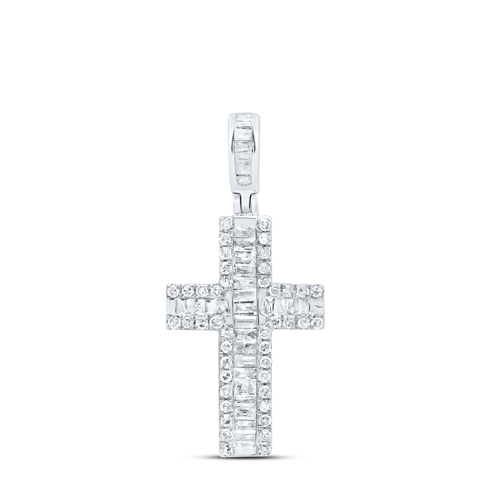 10Kt Gold 1/2Ctw-Dia P1 Gift Cross Pendant