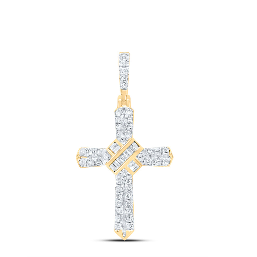 10Kt Gold 1/4Ctw-Dia P1 Gift Cross Pendant