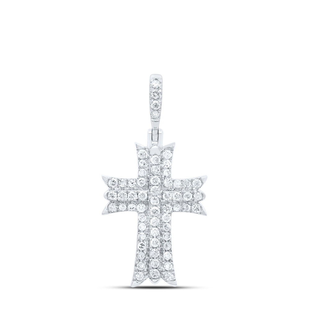 10Kt Gold 1/2Ctw-Dia P1 Gift Cross Pendant