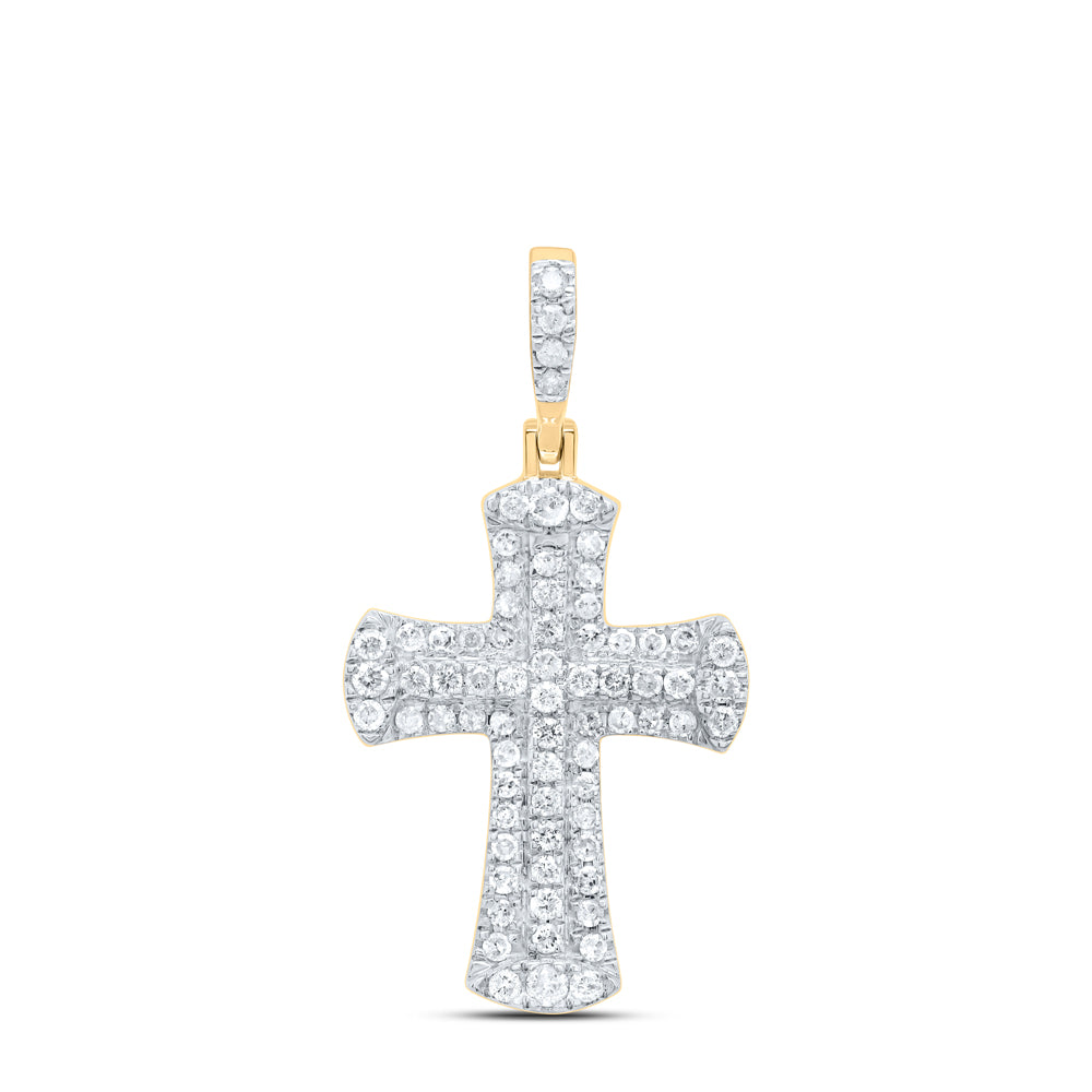 10Kt Gold 5/8Ctw-Dia P1 Gift Cross Pendant