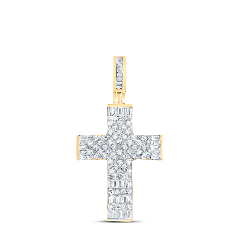 10Kt Gold 1/2Ctw-Dia P1 Gift Cross Pendant