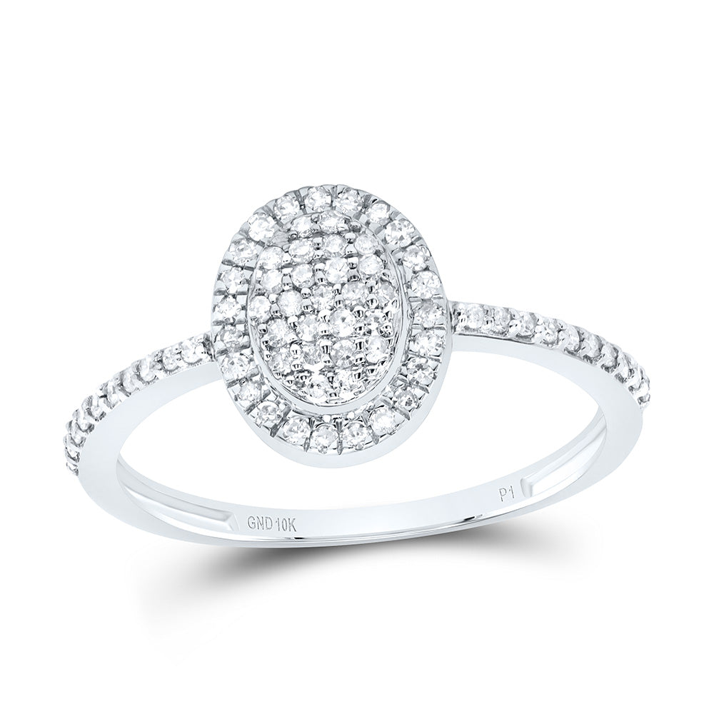 1/4Ctw-Diamond Gift Oval Ring (1.68 grams)