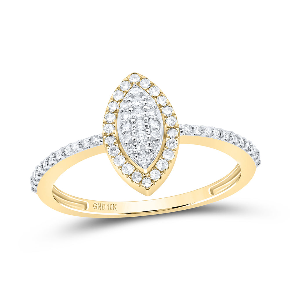 1/5Ctw-Nat Dia P1 Gift Marquise Ring (1.38 grams)