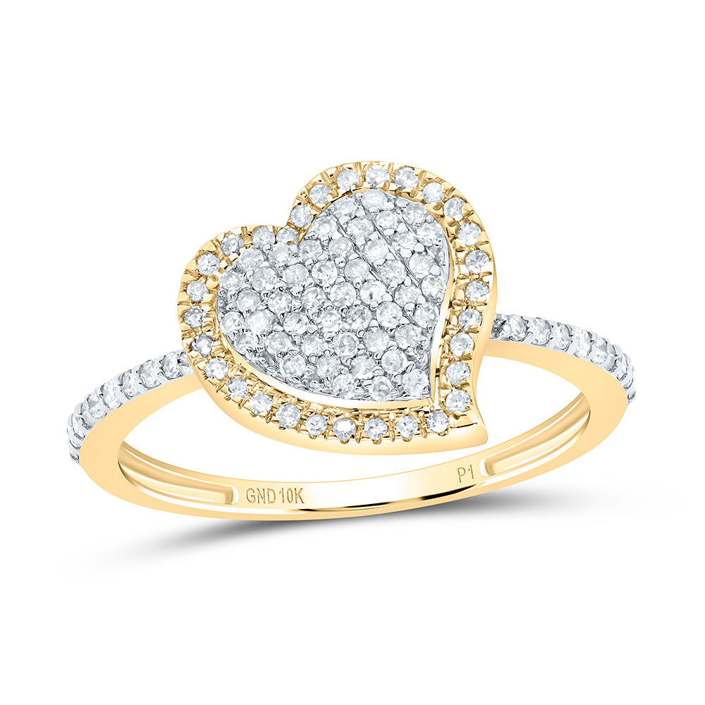 1/3Ctw-Nat Dia P1 Gift Heart Ring (2.11 grams)