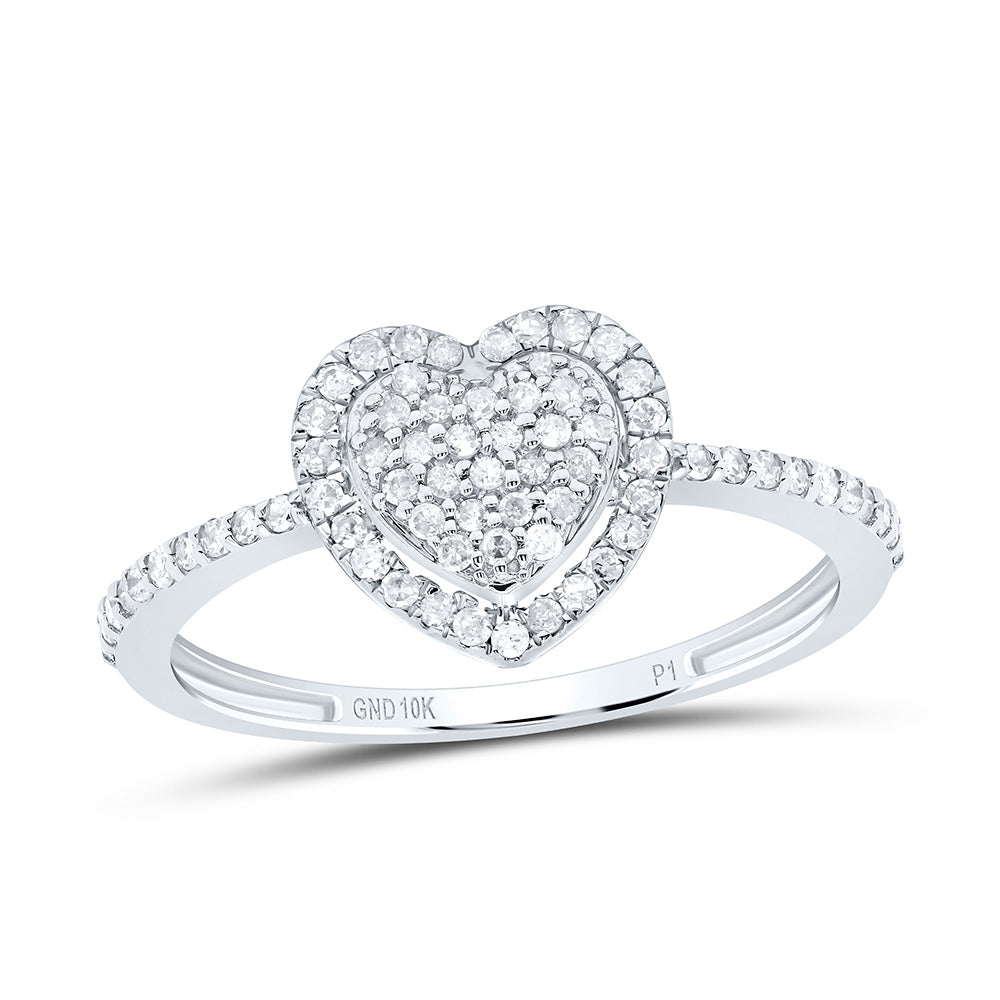 1/4Ctw-Dia P1 Gift Heart Ring (1.45 grams)