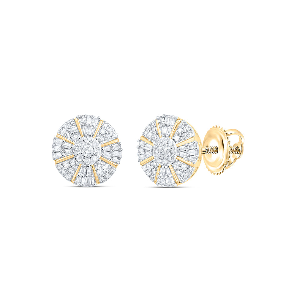 10Kt Gold 1/2Ctw-Dia P1 Gift Round Stud Earring
