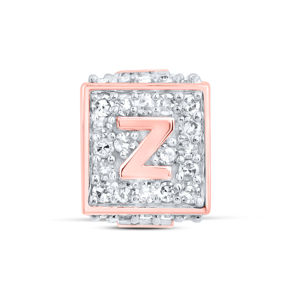 10Kt Gold 1/3Ctw-Dia Nk Fashion Initial Z" Bracelet Box"