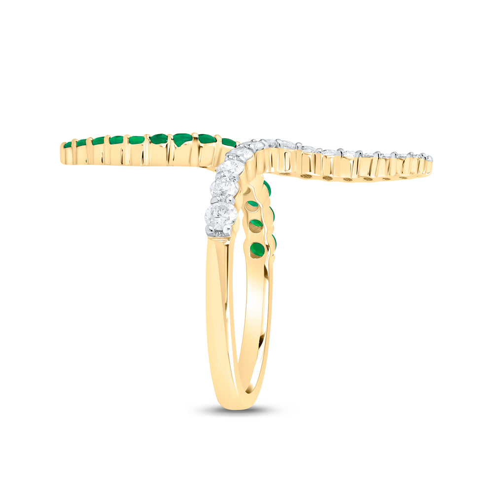 3/8Ctw-Dia Cn 3/8Ctw Rd-Em Nat Gem Ring (2.47 grams)