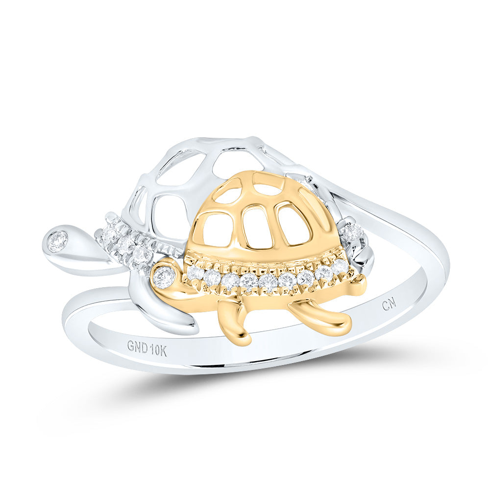 1/12Ctw-Dia Cn Turtle Gift Ring (2.58 grams)
