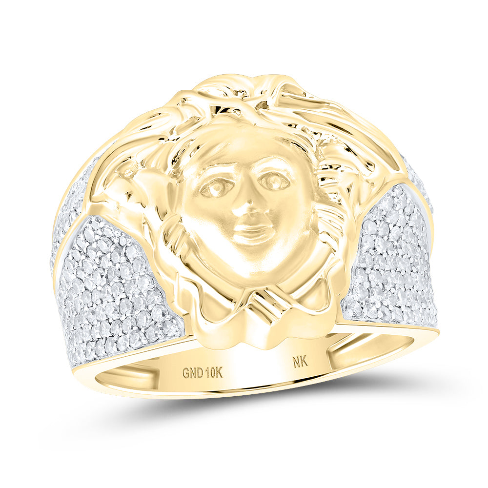 1Ctw-Dia Nk Medusa Mens Ring (8.63 grams)