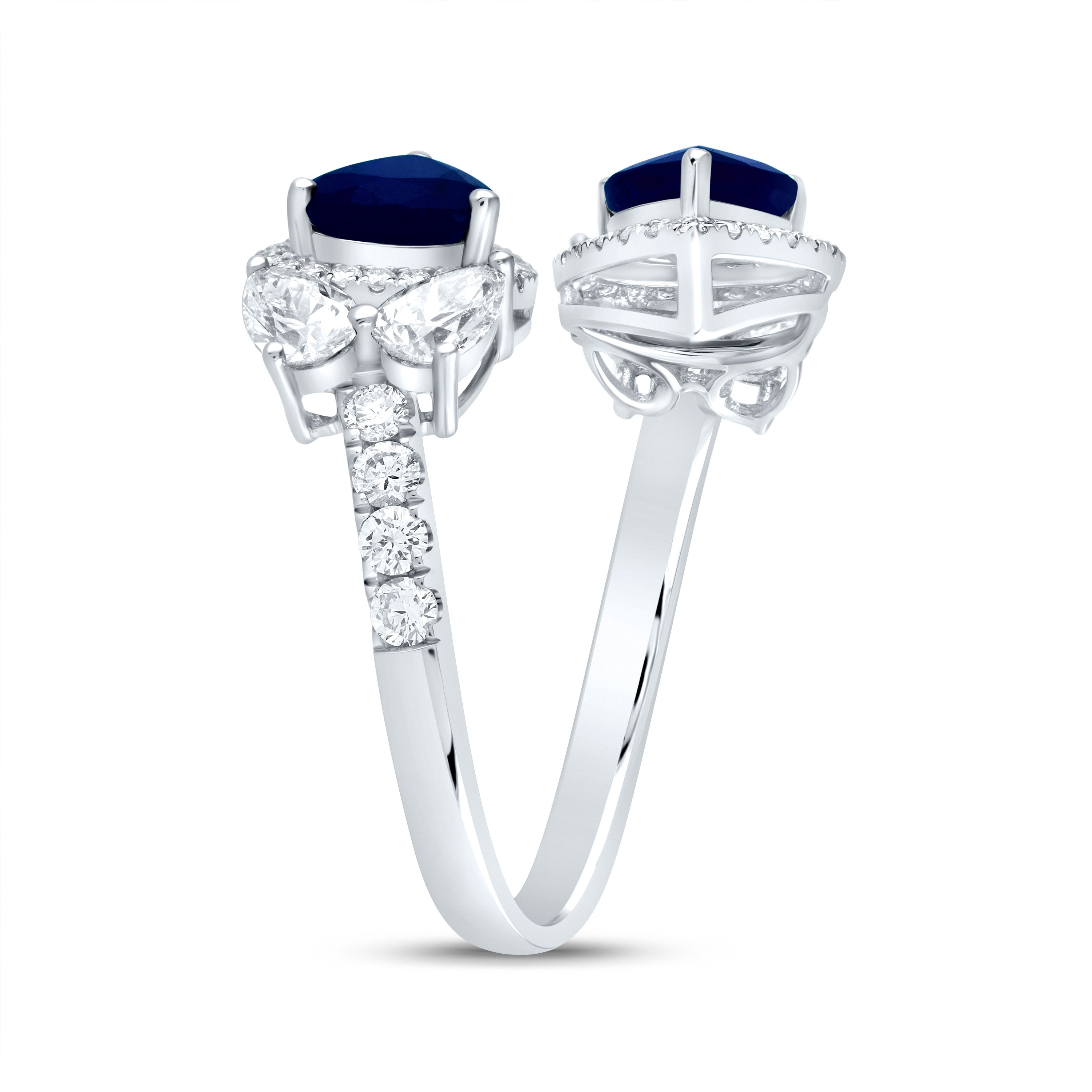 1 3/8Ctw-Dia Ana M 2 5/8Ctw Ps-Bs Nat Gem Ring (3.44 grams)