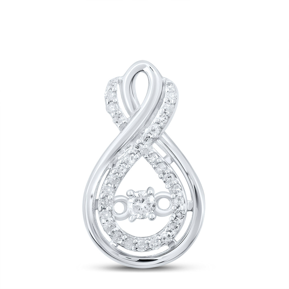 Sterling Silver 1/5Ctw-Dia P1 Gift Pendant