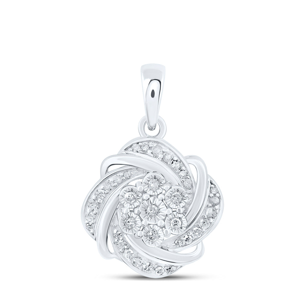 Sterling Silver 1/5Ctw-Dia P1 Gift Pendant