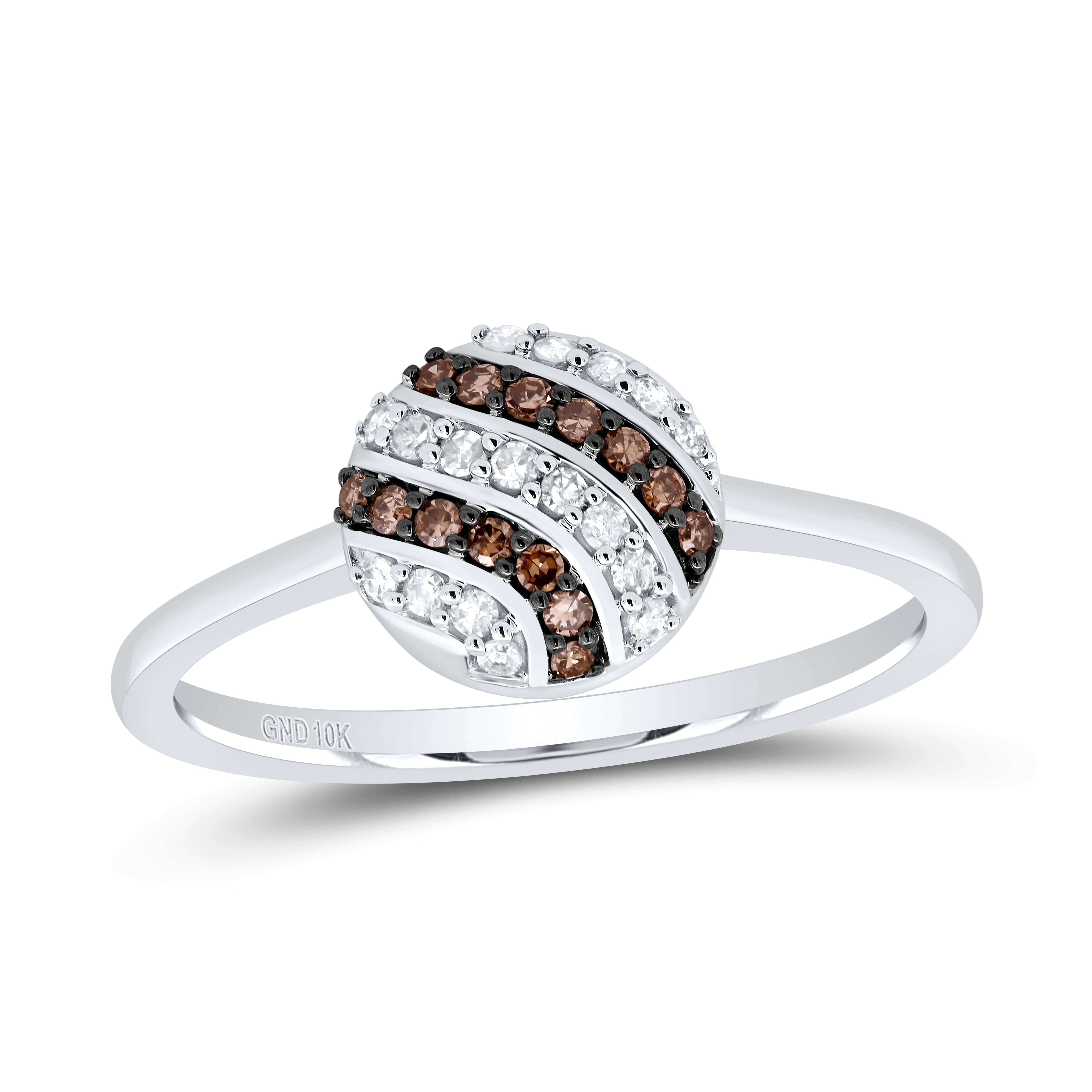1/5Ctw-Dia P1 Gift Cognac Natural Ring (2.04 grams)