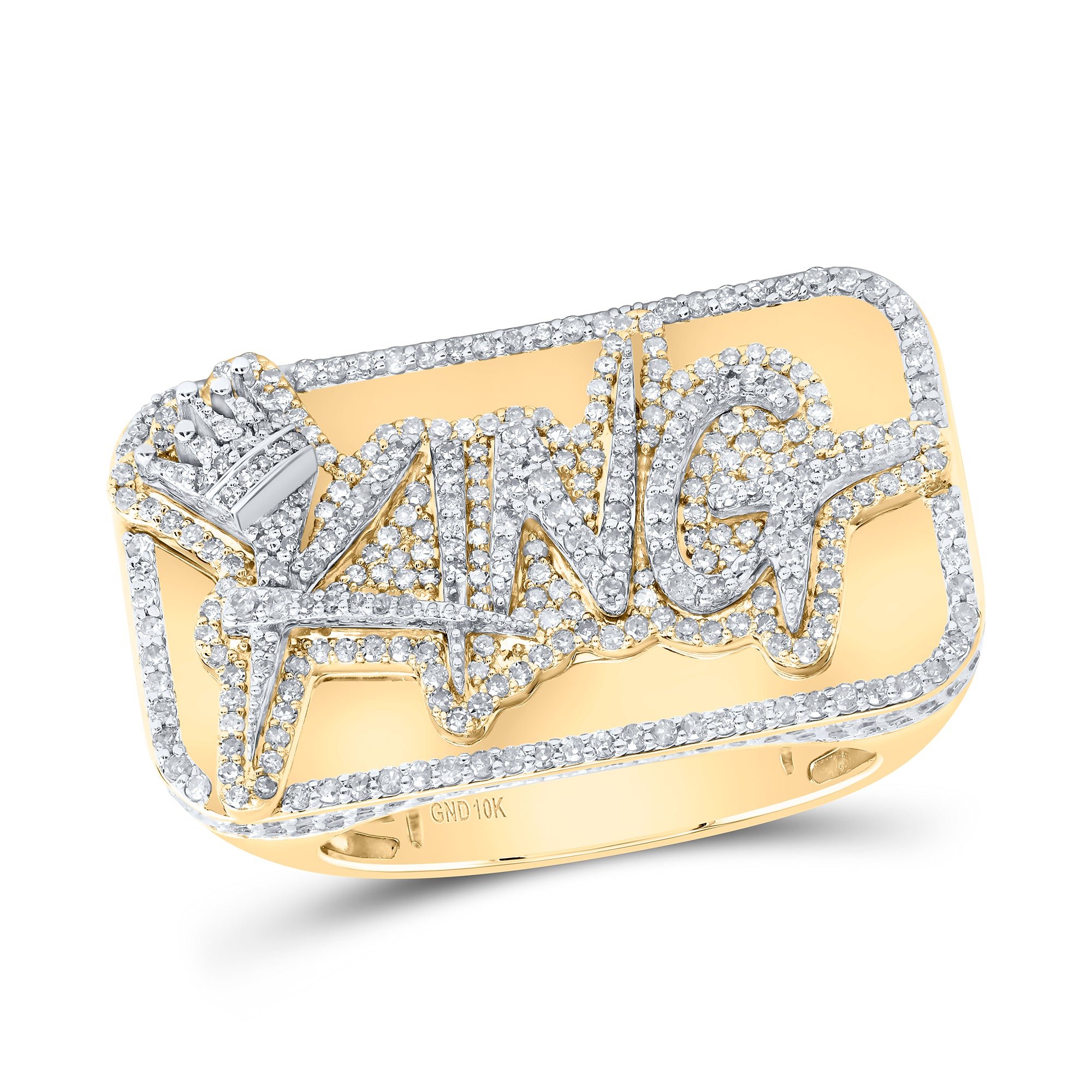 2Ctw-Dia P1 "King" Crown Mens Ring (11.82 grams)