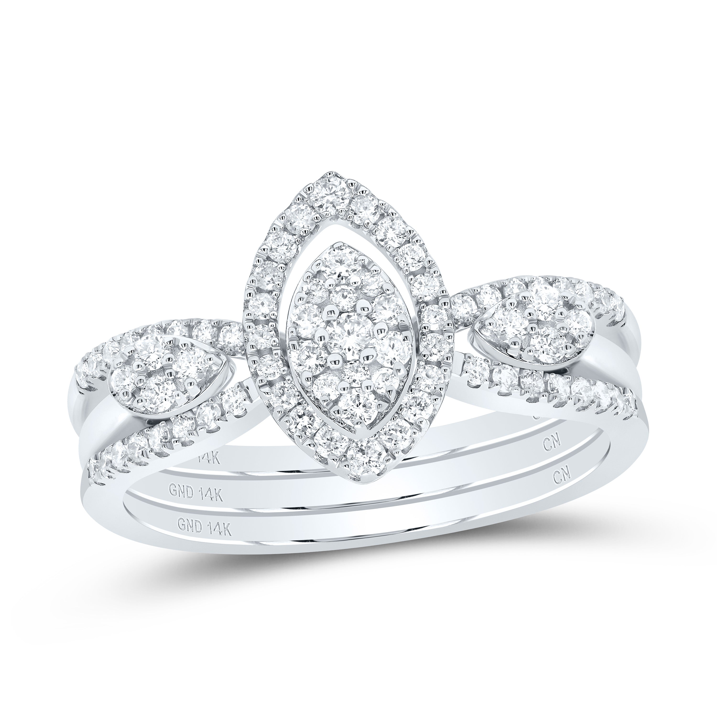 1/2Ctw-Dia Cn Marquise Fashion Ring (5.09 grams)