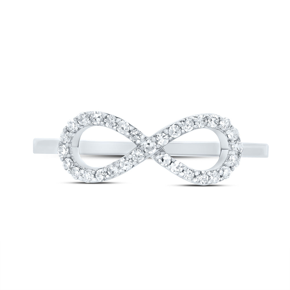 1/6Ctw-Dia Cn Fashion Infinity Ring (1.73 grams)