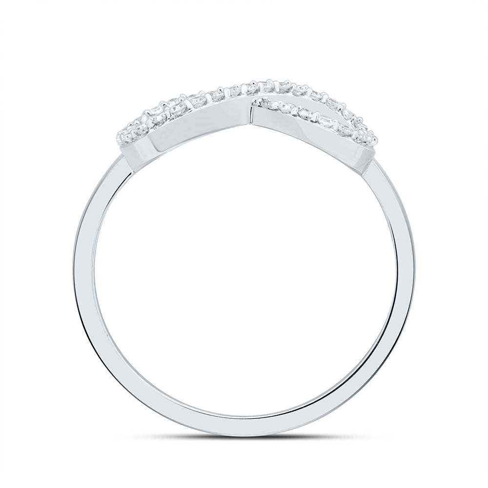 1/6Ctw-Dia Cn Fashion Infinity Ring (1.73 grams)