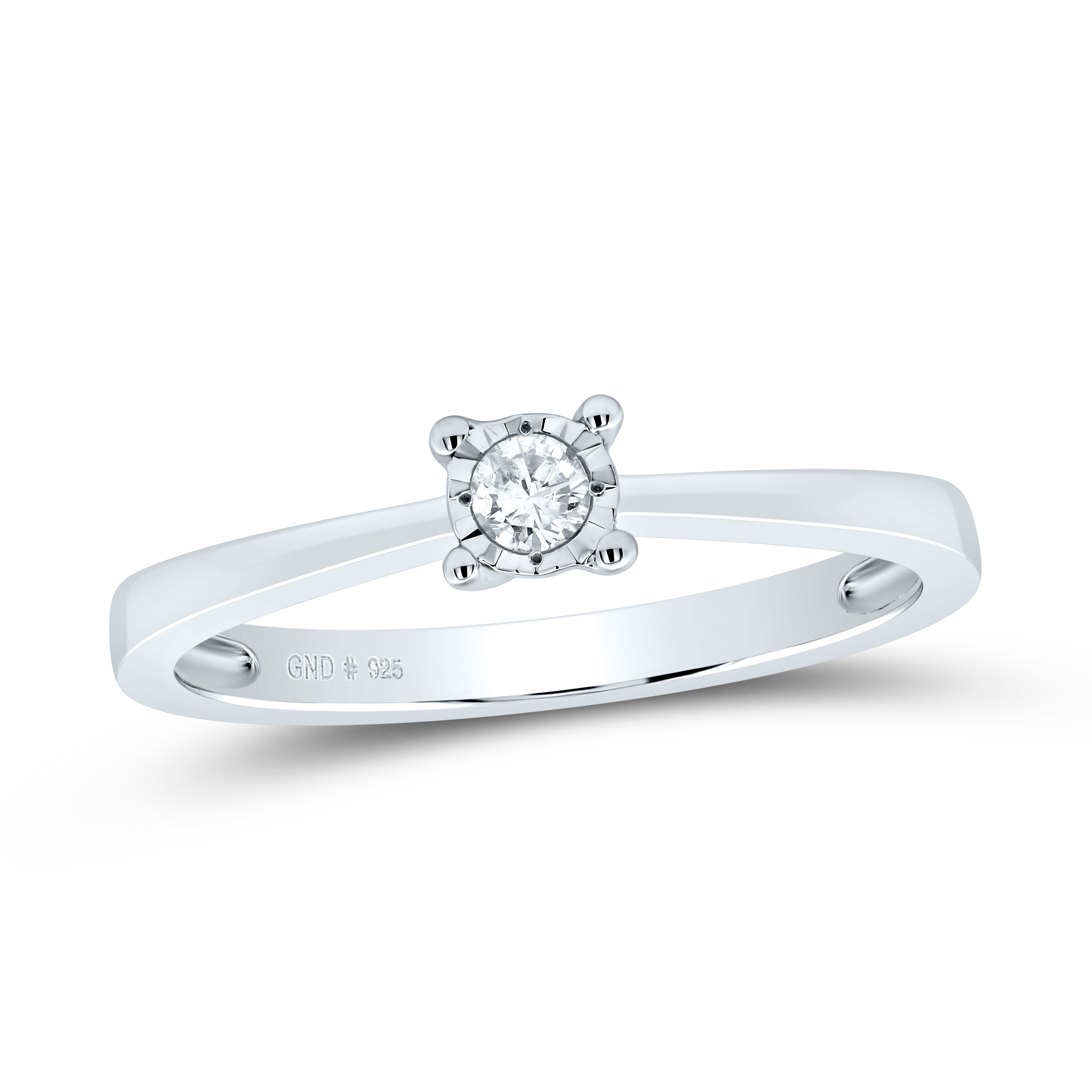 1/12Ctw-Nat Dia P1 Gift Round Ring (1.63 grams)