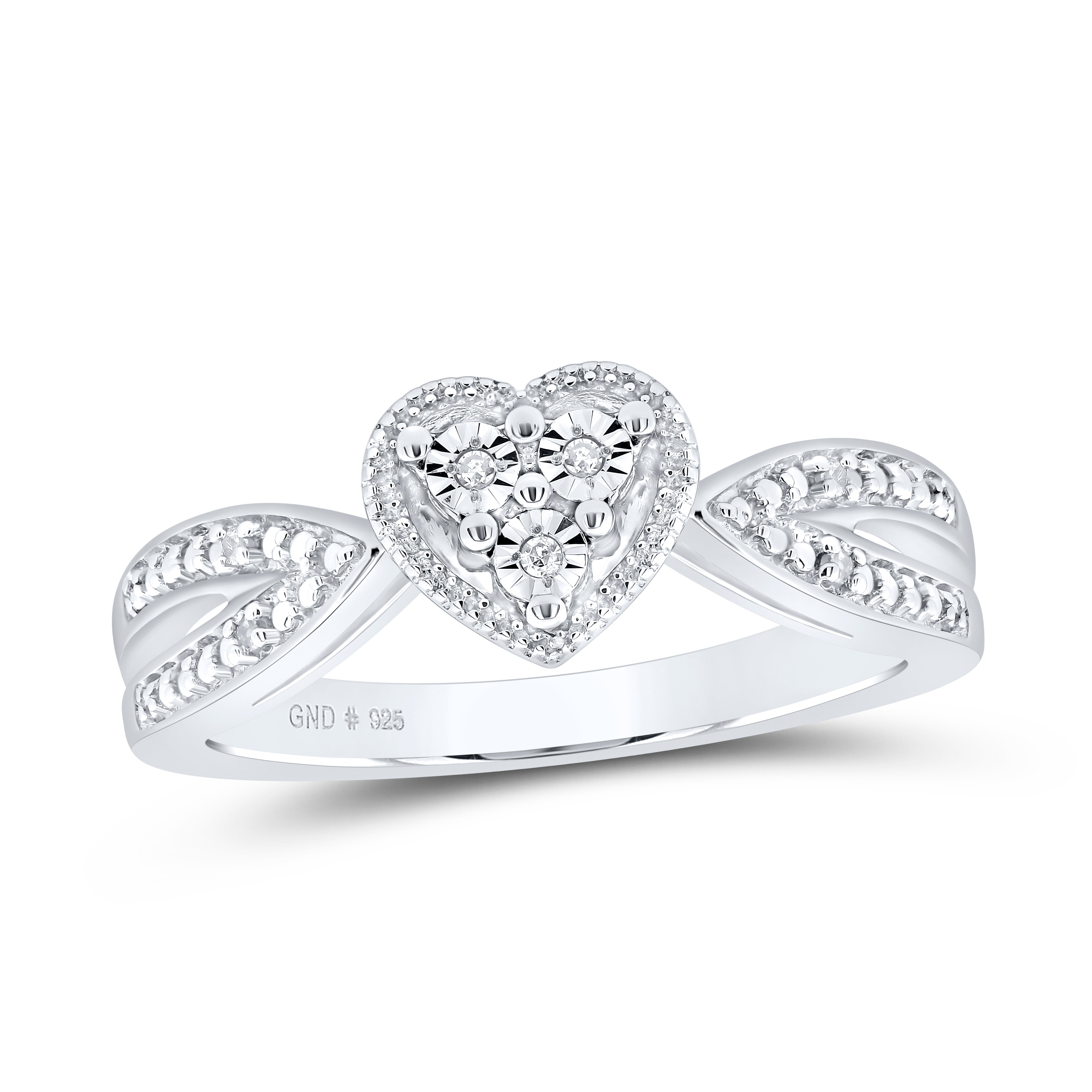 0.03Ctw-Nat Dia P1 Gift Heart Ring (3.31 grams)